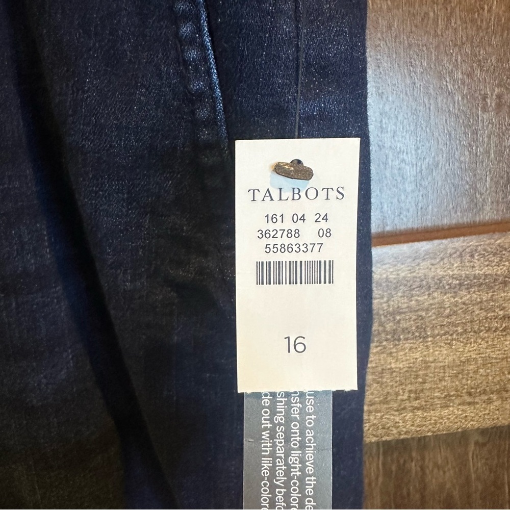 Talbots Dark Blue Flare Jeans - Picture 4 of 7